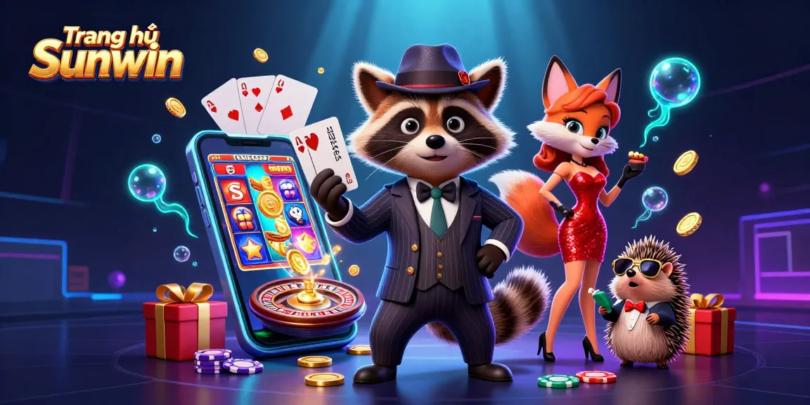 Experience gaming action on Trang chủ Sunwin with lively characters, vibrant gameplay, and dynamic casino elements.