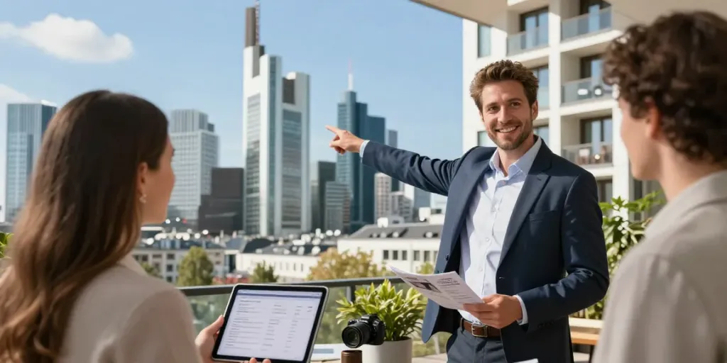 Bester Immobilienmakler Frankfurt präsentiert moderne Wohnungen in Frankfurt.
